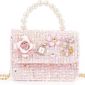 Princess pink purse 6"L * 2.4"W* 5.9" in